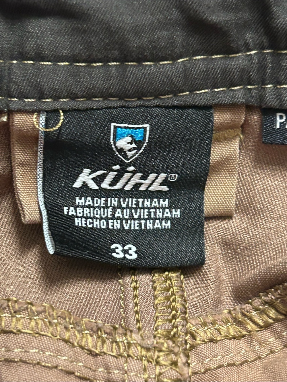 KUHL Men's Radikl Brown Tan Shorts Size 33 Outdoors Hiking Camp Pockets - Picture 8 of 10